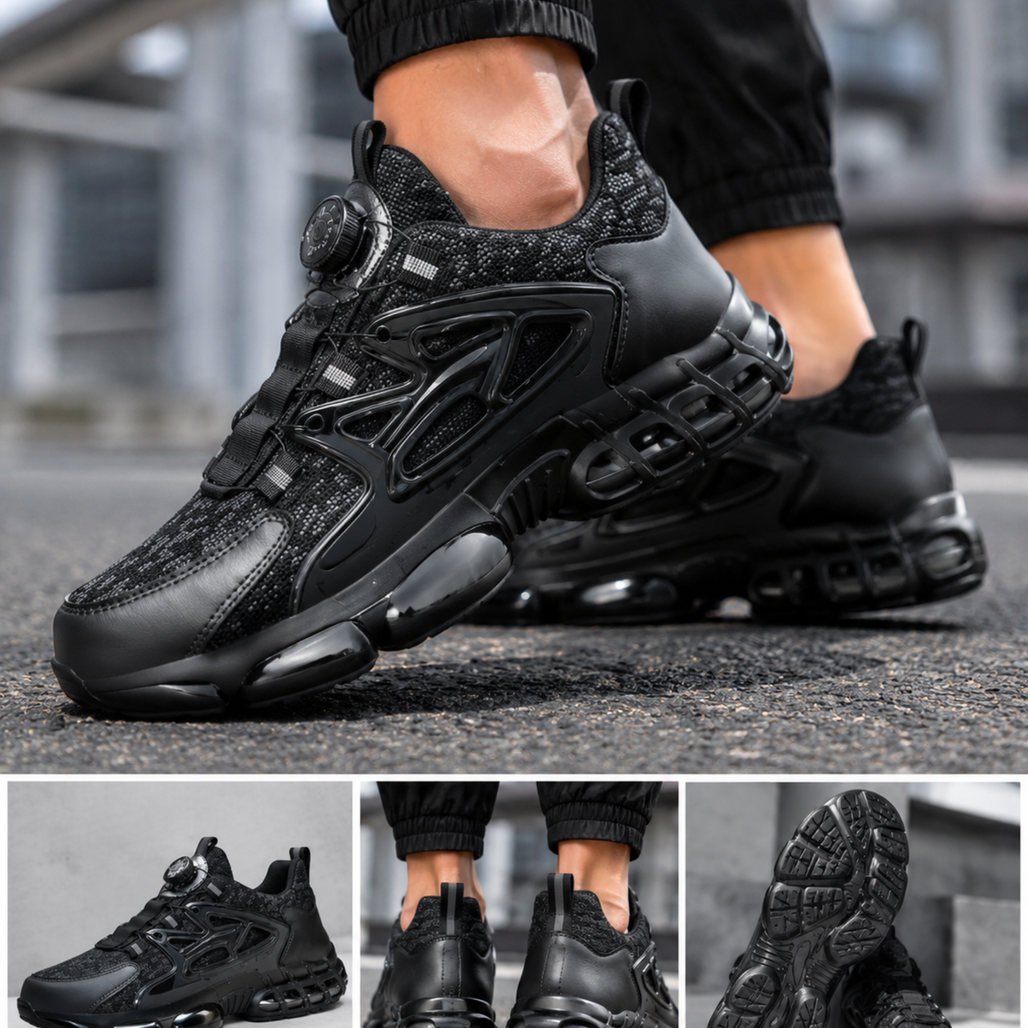 Men’s Work Safety Shoes Breathable Steel Toe Sneakers Anti-Smash Casual Safety Boots
