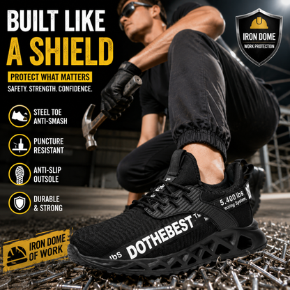IronDome Work Shoes – Professional Steel Toe Safety Sneakers with Maximum Protection & All-Day Comfort