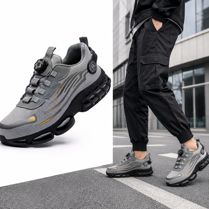 Men’s Work Safety Shoes Breathable Steel Toe Sneakers Anti-Smash Casual Safety Boots